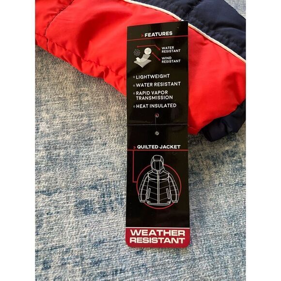 NWT! Protection System Quilted Color Block Hooded Bubble Jacket 14 / 16 - Picture 6 of 8